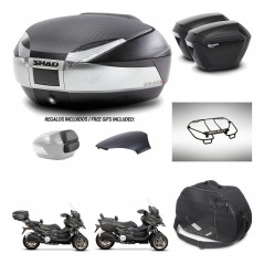 SHAD Suitcases sh23 + mounting bracket trunk SH48 backrest cover accessories KIT-475594