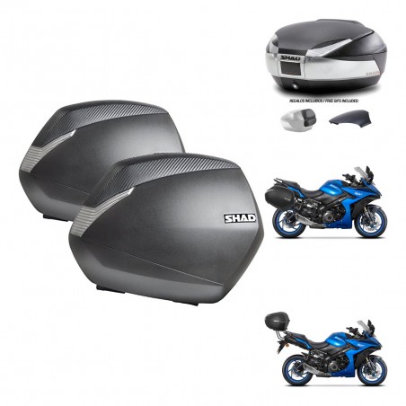 SHAD Baul SH48 tapa respaldo + soporte montaje maletas SH36 KIT-475604