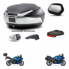 SHAD SH35 PREMIUM suitcases + mounting bracket SH48 trunk backrest cover accessories KIT-475613