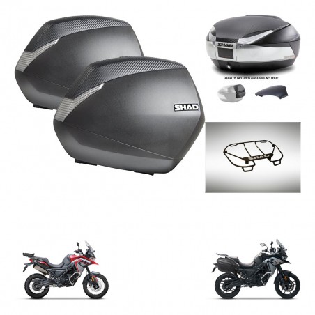 SHAD Baul SH48 tapa respaldo + soporte montaje maletas SH36 accesorios KIT-475676