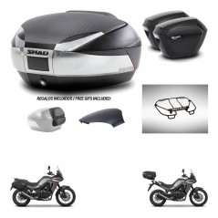 SHAD Suitcases sh23 + mounting bracket trunk SH48 backrest cover accessories KIT-475726