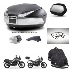 SHAD SH35 PREMIUM suitcases + mounting bracket SH48 trunk backrest cover accessories KIT-475728