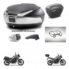 SHAD SH23 alu suitcases + mounting bracket SH48 trunk backrest cover accessories KIT-475729