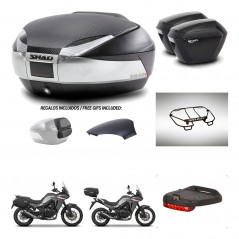 SHAD Suitcases sh23 + mounting bracket trunk SH48 backrest cover accessories KIT-475732