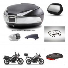 SHAD SH35 PREMIUM suitcases + mounting bracket SH48 trunk backrest cover accessories KIT-475733