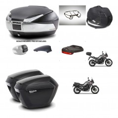 SHAD Suitcases sh23 + mounting bracket trunk SH48 backrest cover accessories KIT-475744