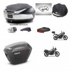 SHAD SH23 alu suitcases + mounting bracket SH48 trunk backrest cover accessories KIT-475747