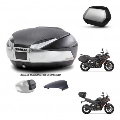 SHAD SH35 PREMIUM suitcases + mounting bracket SH48 trunk backrest cover KIT-475751