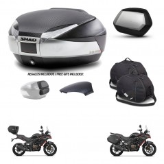 SHAD SH35 PREMIUM suitcases + mounting bracket SH48 trunk backrest cover accessories KIT-475752