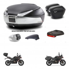 SHAD Suitcases sh23 + mounting bracket trunk SH48 backrest cover accessories KIT-475756