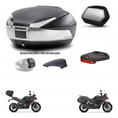 SHAD SH35 PREMIUM suitcases + mounting bracket SH48 trunk backrest cover accessories KIT-475757