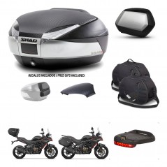 SHAD SH35 PREMIUM suitcases + mounting bracket SH48 trunk backrest cover accessories KIT-475758