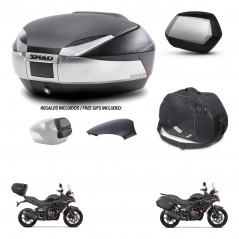 SHAD SH35 PREMIUM suitcases + mounting bracket SH48 trunk backrest cover accessories KIT-475763