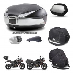 SHAD SH35 PREMIUM suitcases + mounting bracket SH48 trunk backrest cover accessories KIT-475764