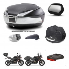 SHAD SH35 PREMIUM suitcases + mounting bracket SH48 trunk backrest cover accessories KIT-475769