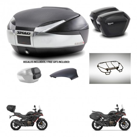SHAD Maletas sh23 + soporte montaje baul SH48 tapa respaldo accesorios KIT-475774