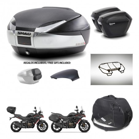 SHAD Maletas sh23 + soporte montaje baul SH48 tapa respaldo accesorios KIT-475786
