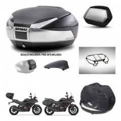 SHAD SH35 PREMIUM suitcases + mounting bracket SH48 trunk backrest cover accessories KIT-475787