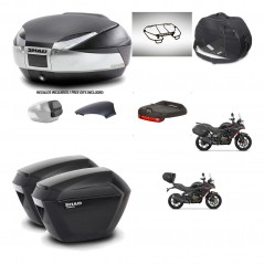 SHAD Suitcases sh23 + mounting bracket trunk SH48 backrest cover accessories KIT-475792