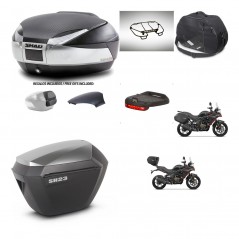 SHAD SH23 alu suitcases + mounting bracket SH48 trunk backrest cover accessories KIT-475795