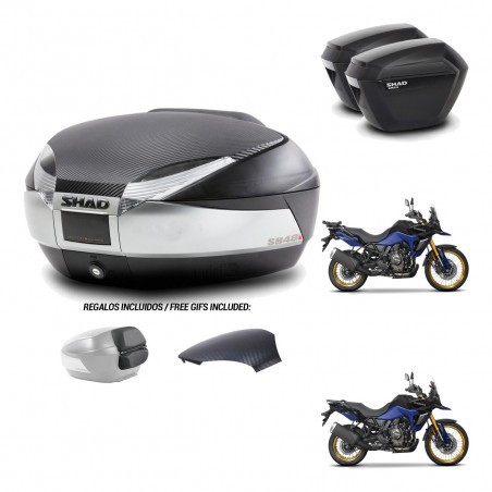 SHAD Maletas sh23 + soporte montaje baul SH48 tapa respaldo KIT-475798