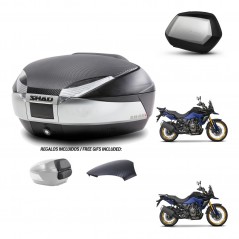 SHAD SH35 PREMIUM suitcases + mounting bracket SH48 trunk backrest cover KIT-475799