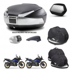 SHAD SH35 PREMIUM suitcases + mounting bracket SH48 trunk backrest cover accessories KIT-475812