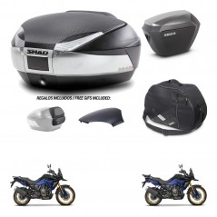 SHAD SH23 alu suitcases + mounting bracket SH48 trunk backrest cover accessories KIT-475813