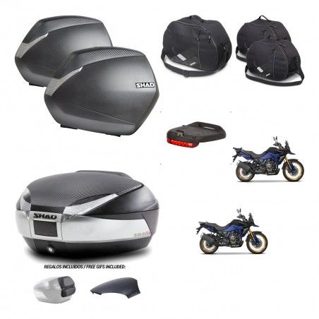 SHAD Baul SH48 tapa respaldo + soporte montaje maletas SH36 accesorios KIT-475815