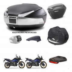 SHAD SH23 alu suitcases + mounting bracket SH48 trunk backrest cover accessories KIT-475819