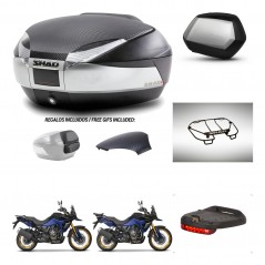 SHAD SH35 PREMIUM suitcases + mounting bracket SH48 trunk backrest cover accessories KIT-475829