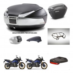 SHAD SH23 alu suitcases + mounting bracket SH48 trunk backrest cover accessories KIT-475831
