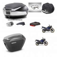 SHAD SH23 alu suitcases + mounting bracket SH48 trunk backrest cover accessories KIT-475843