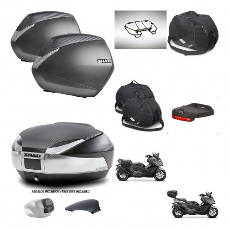 SHAD Baul SH48 tapa respaldo + soporte montaje maletas SH36 accesorios KIT-475935