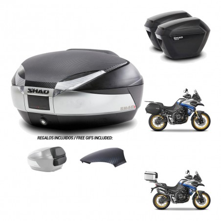 SHAD Maletas sh23 + soporte montaje baul SH48 tapa respaldo KIT-475942