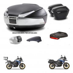 SHAD Maletas sh23 + soporte montaje baul SH48 tapa respaldo accesorios KIT-475948