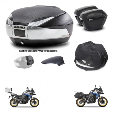 SHAD Maletas sh23 + soporte montaje baul SH48 tapa respaldo accesorios KIT-475954