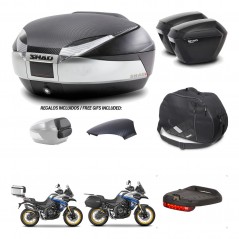 SHAD Maletas sh23 + soporte montaje baul SH48 tapa respaldo accesorios KIT-475960