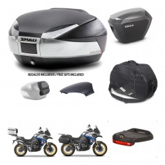 SHAD Maletas sh23 alu + soporte montaje baul SH48 tapa respaldo accesorios KIT-475963