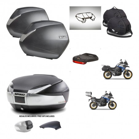 SHAD Baul SH48 tapa respaldo + soporte montaje maletas SH36 accesorios KIT-475971