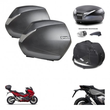 SHAD Trunk SH48 backrest cover + mounting bracket SH36 suitcases accessories 49 L KIT-476000