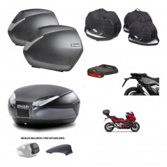 SHAD Trunk SH48 backrest cover + mounting bracket SH36 suitcases accessories 49 L KIT-476007