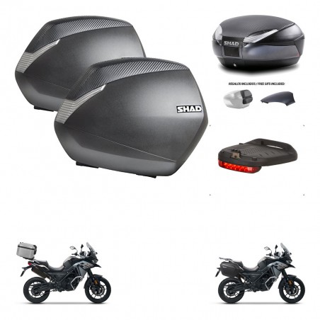 SHAD Baul SH48 tapa respaldo + soporte montaje maletas SH36 accesorios 49 L KIT-476042