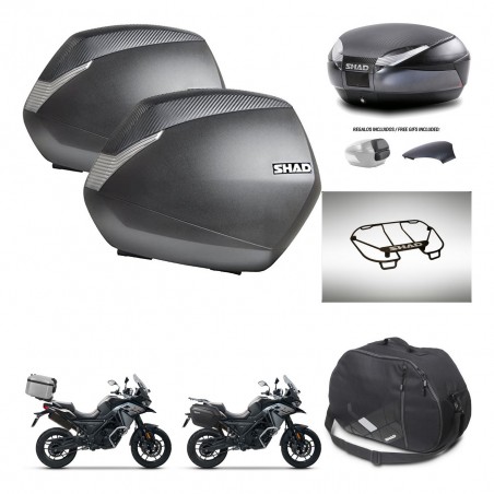 SHAD Baul SH48 tapa respaldo + soporte montaje maletas SH36 accesorios 49 L KIT-476072