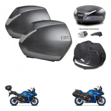 SHAD Trunk SH48 backrest cover + mounting bracket SH36 suitcases accessories 49 L KIT-476144