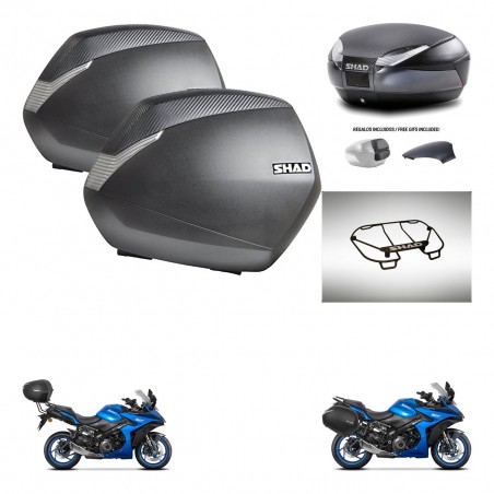 SHAD Trunk SH48 backrest cover + mounting bracket SH36 suitcases accessories 49 L KIT-476156