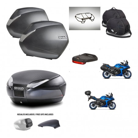 SHAD Trunk SH48 backrest cover + mounting bracket SH36 suitcases accessories 49 L KIT-476163