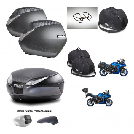 SHAD Trunk SH48 backrest cover + mounting bracket SH36 suitcases accessories 49 L KIT-476169