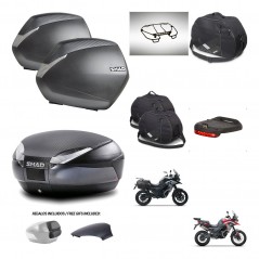SHAD Baul SH48 tapa respaldo + soporte montaje maletas SH36 accesorios 49 L KIT-476223
