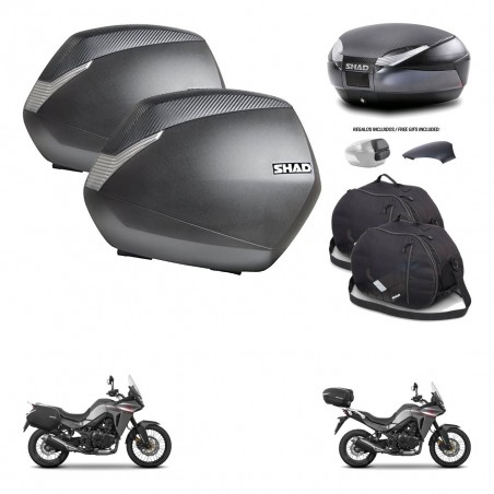 SHAD Baul SH48 tapa respaldo + soporte montaje maletas SH36 accesorios 49 L KIT-476229